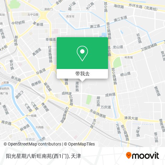 阳光星期八昕旺南苑(西1门)地图