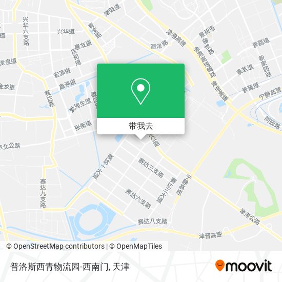 普洛斯西青物流园-西南门地图