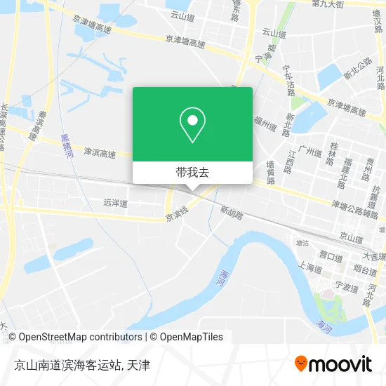 京山南道滨海客运站地图