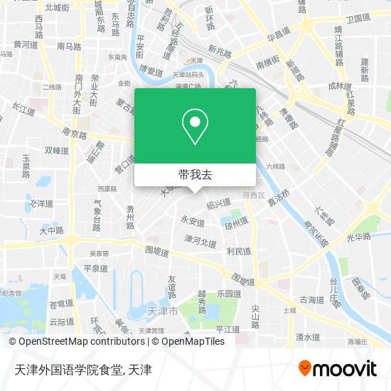 天津外国语学院食堂地图
