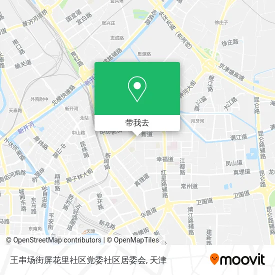 王串场街屏花里社区党委社区居委会地图