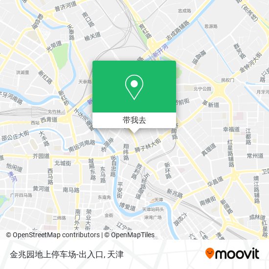 金兆园地上停车场-出入口地图