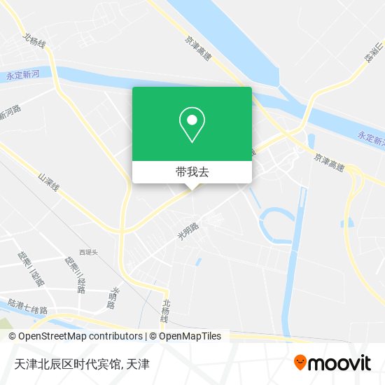 天津北辰区时代宾馆地图