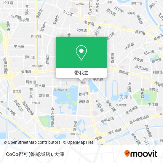 CoCo都可(鲁能城店)地图