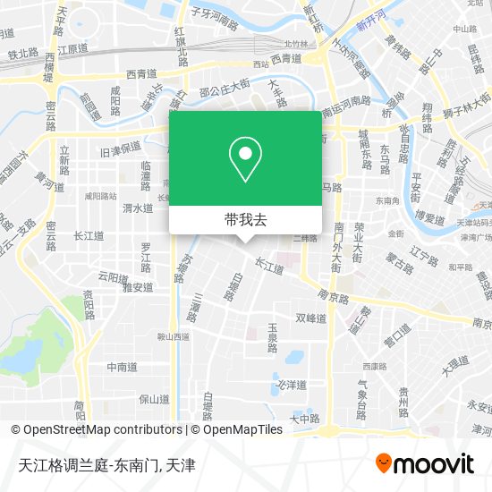 天江格调兰庭-东南门地图