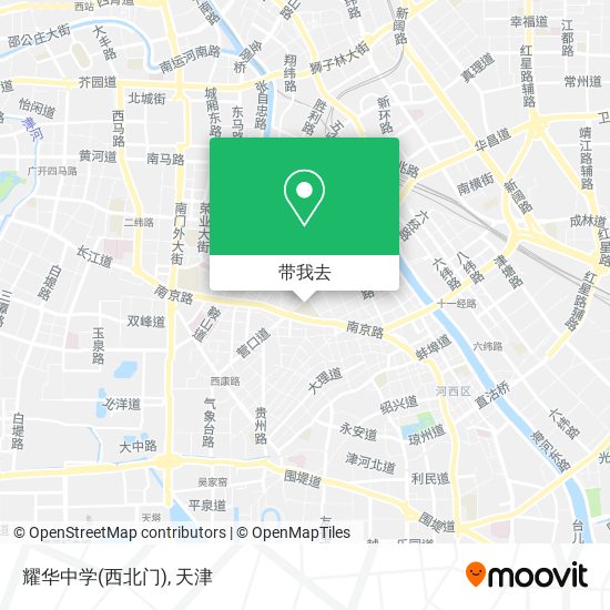 耀华中学(西北门)地图