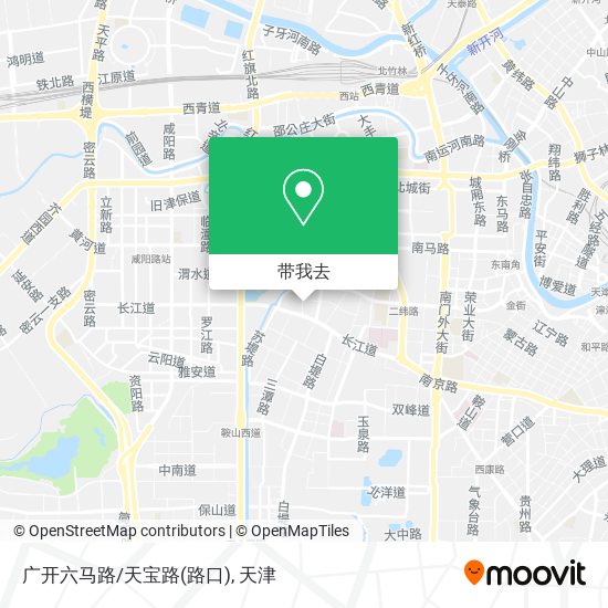 广开六马路/天宝路(路口)地图