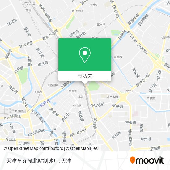 天津车务段北站制冰厂地图