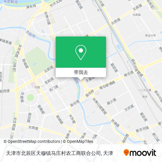 天津市北辰区天穆镇马庄村农工商联合公司地图