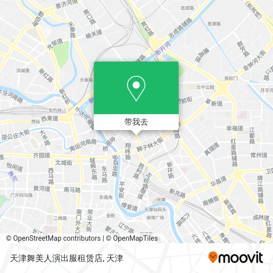 天津舞美人演出服租赁店地图