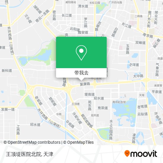 王顶堤医院北院地图