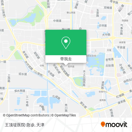 王顶堤医院-急诊地图
