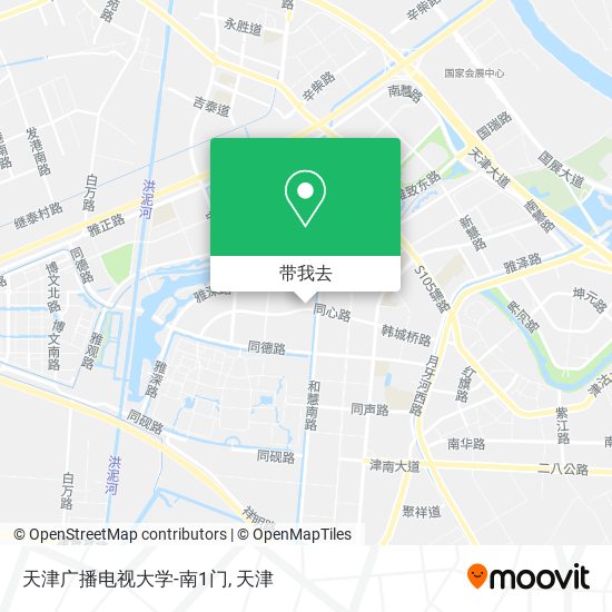 天津广播电视大学-南1门地图