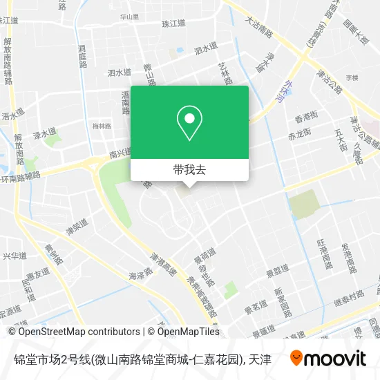 锦堂市场2号线(微山南路锦堂商城-仁嘉花园)地图