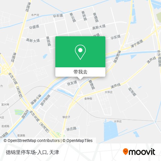 德锦里停车场-入口地图
