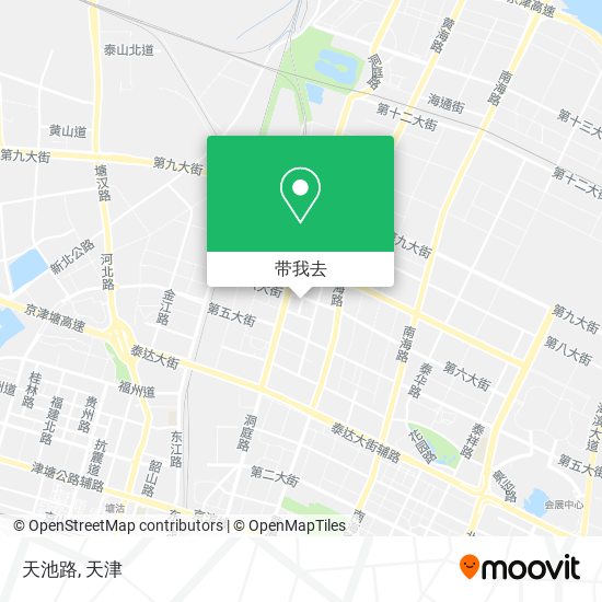 天池路地图