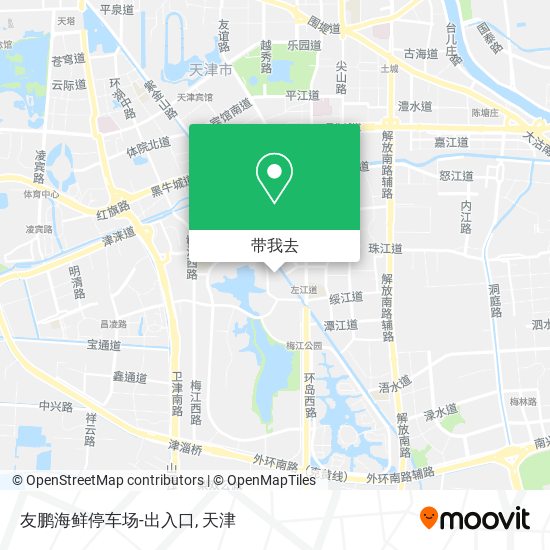 友鹏海鲜停车场-出入口地图