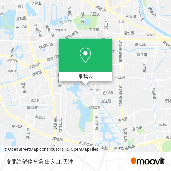 友鹏海鲜停车场-出入口地图