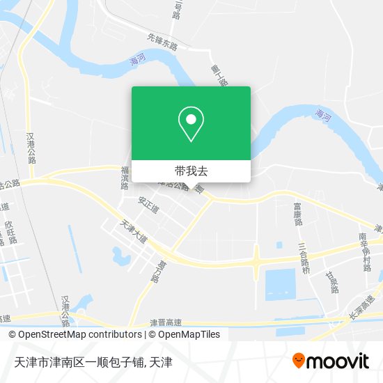 天津市津南区一顺包子铺地图