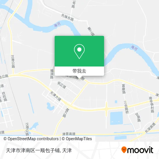 天津市津南区一顺包子铺地图