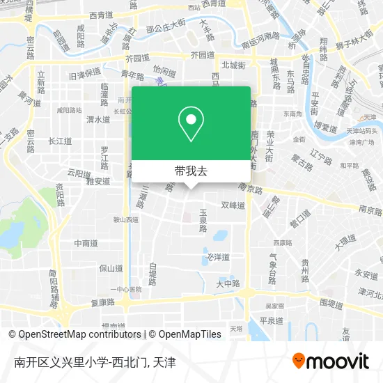 南开区义兴里小学-西北门地图