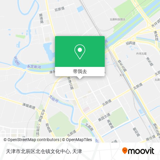 天津市北辰区北仓镇文化中心地图