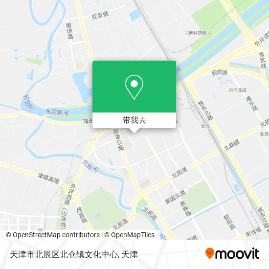 天津市北辰区北仓镇文化中心地图