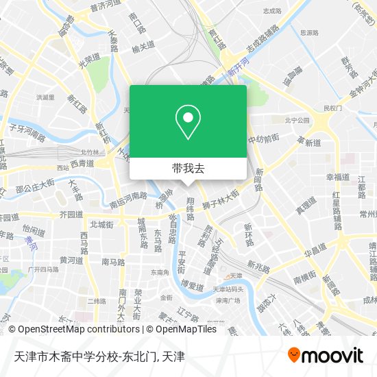 天津市木斋中学分校-东北门地图