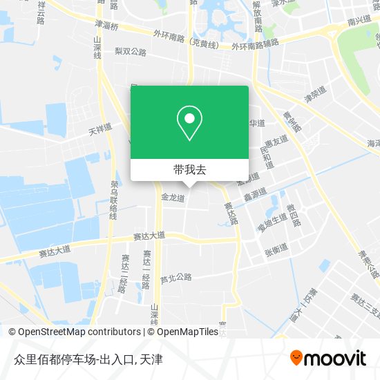 众里佰都停车场-出入口地图