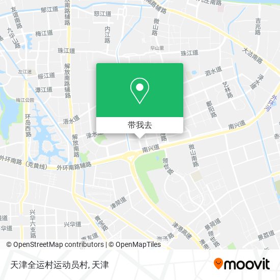 天津全运村运动员村地图