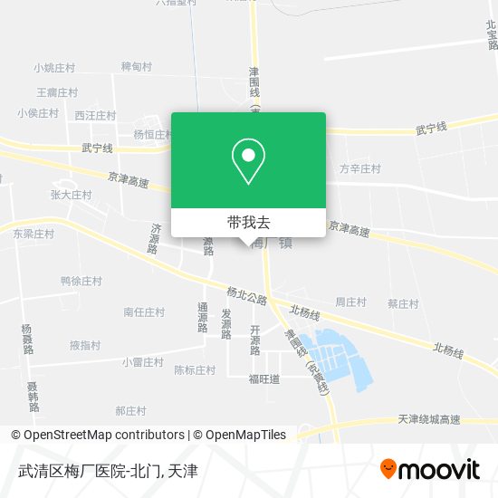 武清区梅厂医院-北门地图