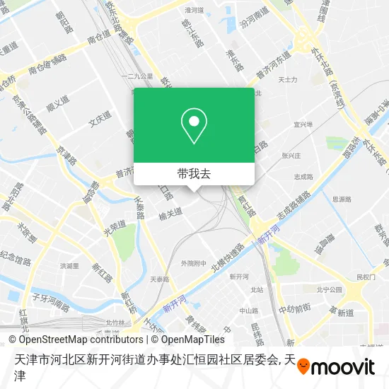 天津市河北区新开河街道办事处汇恒园社区居委会地图