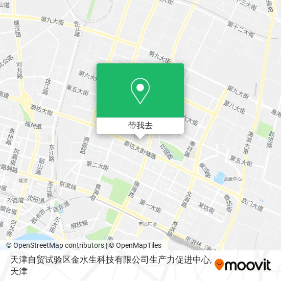 天津自贸试验区金水生科技有限公司生产力促进中心地图