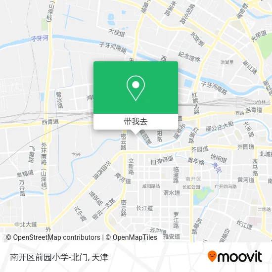 南开区前园小学-北门地图