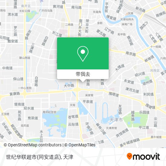 世纪华联超市(同安道店)地图