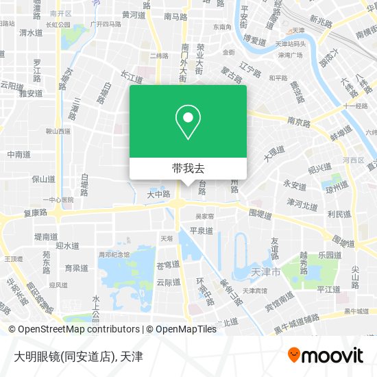 大明眼镜(同安道店)地图