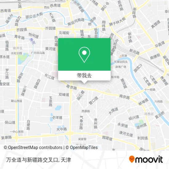 万全道与新疆路交叉口地图