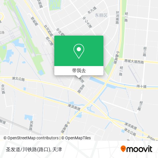 圣发道/川铁路(路口)地图