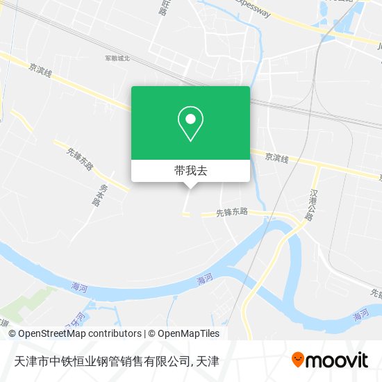 天津市中铁恒业钢管销售有限公司地图