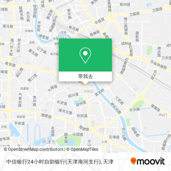 中信银行24小时自助银行(天津海河支行)地图