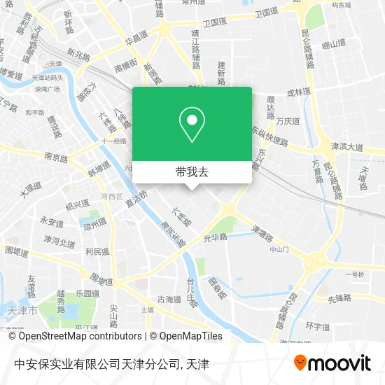 中安保实业有限公司天津分公司地图