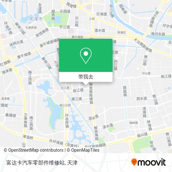 富达卡汽车零部件维修站地图