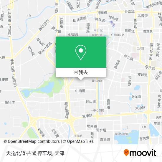 天拖北道-占道停车场地图