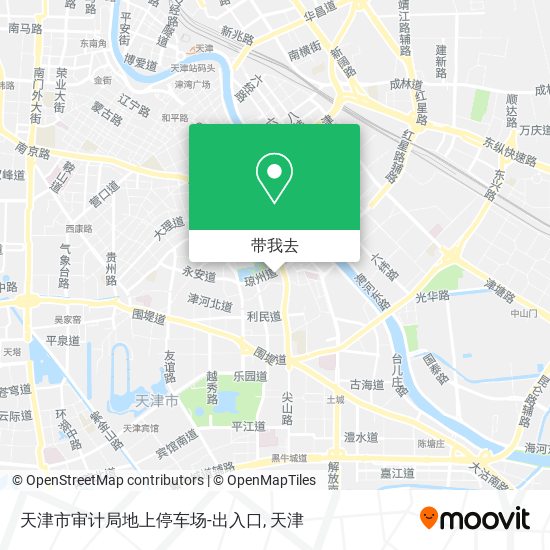 天津市审计局地上停车场-出入口地图