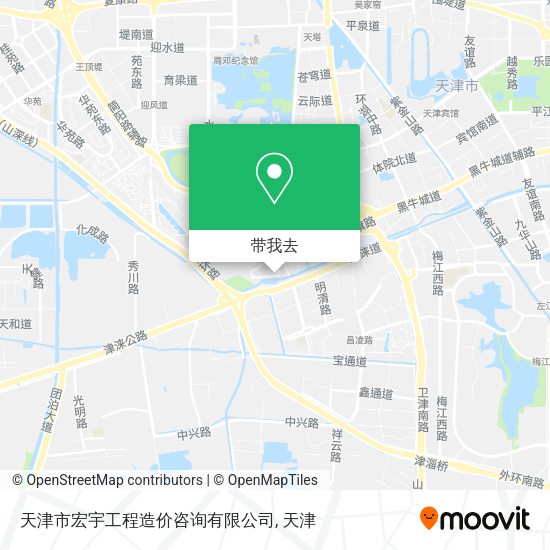 天津市宏宇工程造价咨询有限公司地图