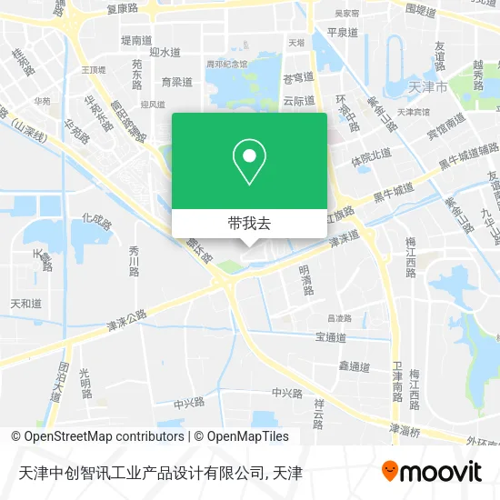 天津中创智讯工业产品设计有限公司地图