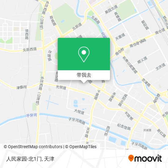 人民家园-北1门地图