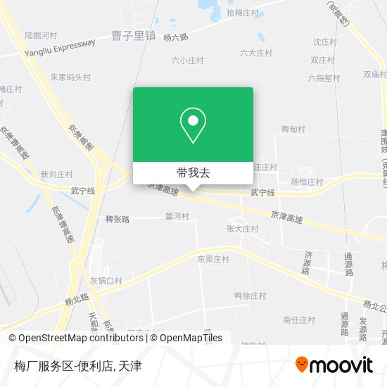 梅厂服务区-便利店地图