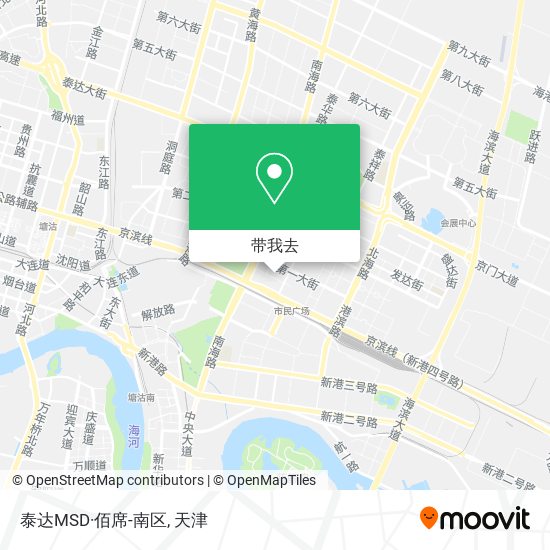 泰达MSD·佰席-南区地图