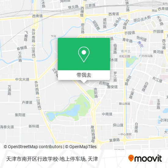 天津市南开区行政学校-地上停车场地图